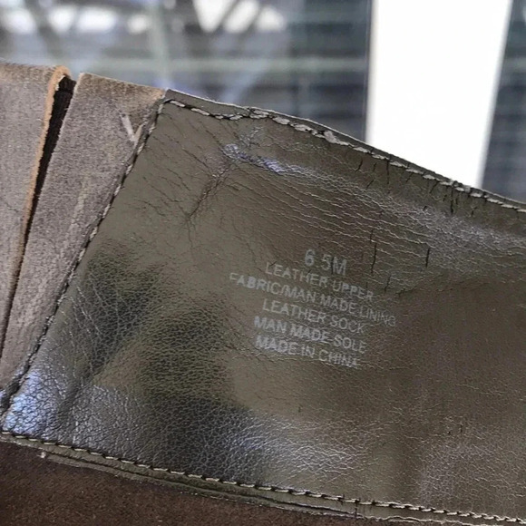 Antonio Melani Gray Distressed Look Riding Boots - Picture 12 of 14